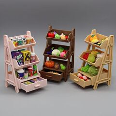 ミニミニミニパンお菓子デザート展示棚子供のままごとシーンモデル置物撮影製品道具