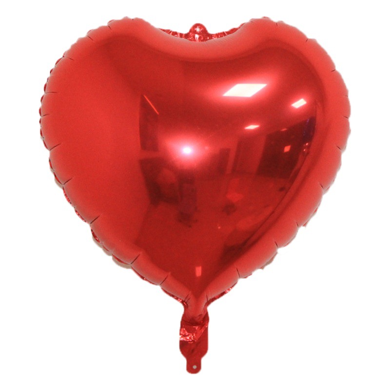 18 pulgadas amor globo de aluminio boda Día de San Valentín Día de Año Nuevo decoración suministros sala de bodas en forma de corazón globo de papel de aluminio