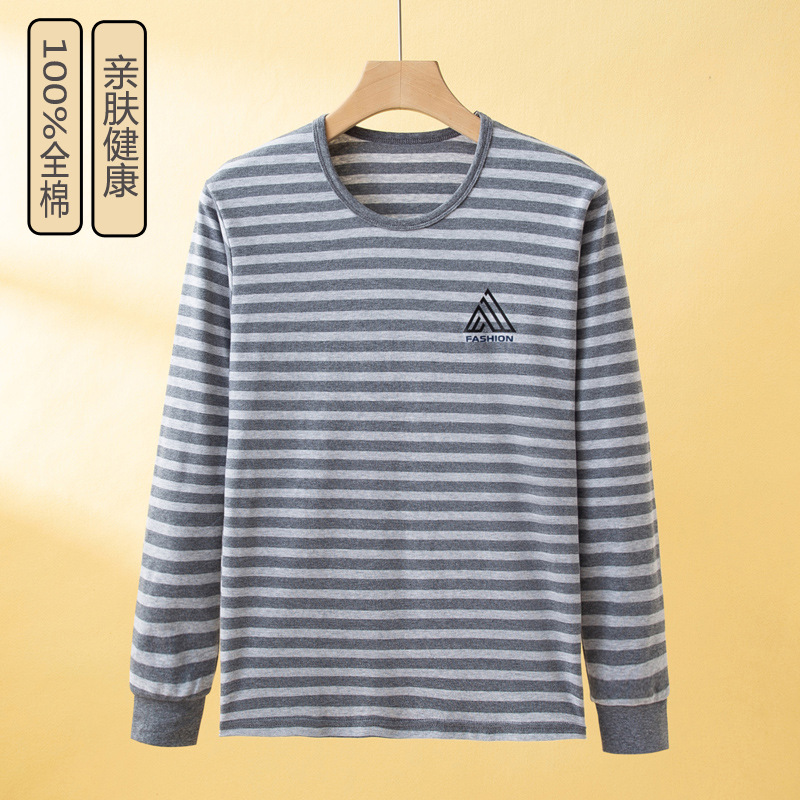 Los niños jóvenes de mediana edad y mayores usan ropa de otoño de una sola pieza, ropa de otoño de algodón de una sola blusa, camisa de algodón de una sola pieza, ropa de otoño de una sola línea, ropa térmica.