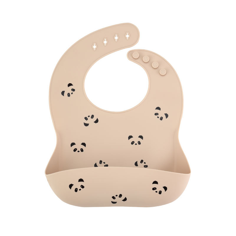 Babero de Silicona para Bebé de Silicona Alimentaria, Impermeable, Resistente a Manchas, para Alimentación Infantil