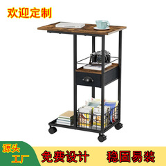 跨境批发客厅可移动边几小茶几沙发边桌随手收纳台带抽屉茶水桌