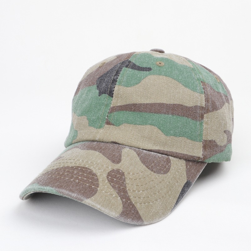 Benutzerdefinierte Stickerei Logo Soft Cap Dschungel Camo Baumwolle Baseball Caps Unisex Camouflage Outdoor Sport Schirmmütze für Wandern Jagd – Detail 15