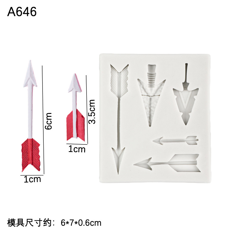 Herramientas de caza serie de silicona molde decoración de la torta de chocolate fondant molde DIY epoxi herramientas hechas a mano