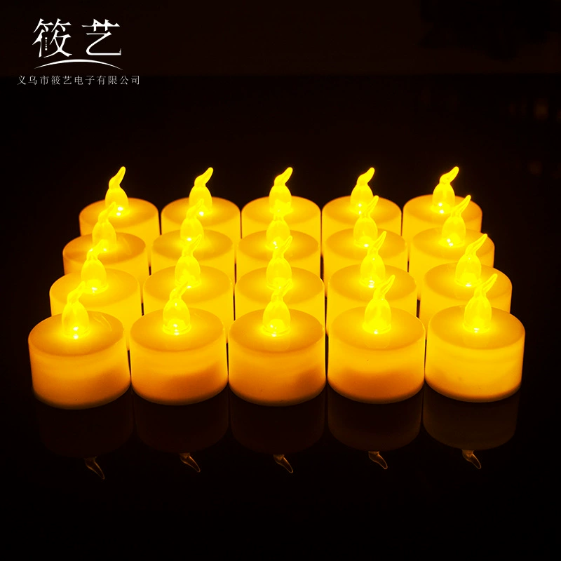 Светодиодная электронная свеча-фонарик для трансграничной торговли, имитирующая мерцающий свечной свет, для Рождества, Хэллоуина, праздников и молитв, ручная лампа-светильник