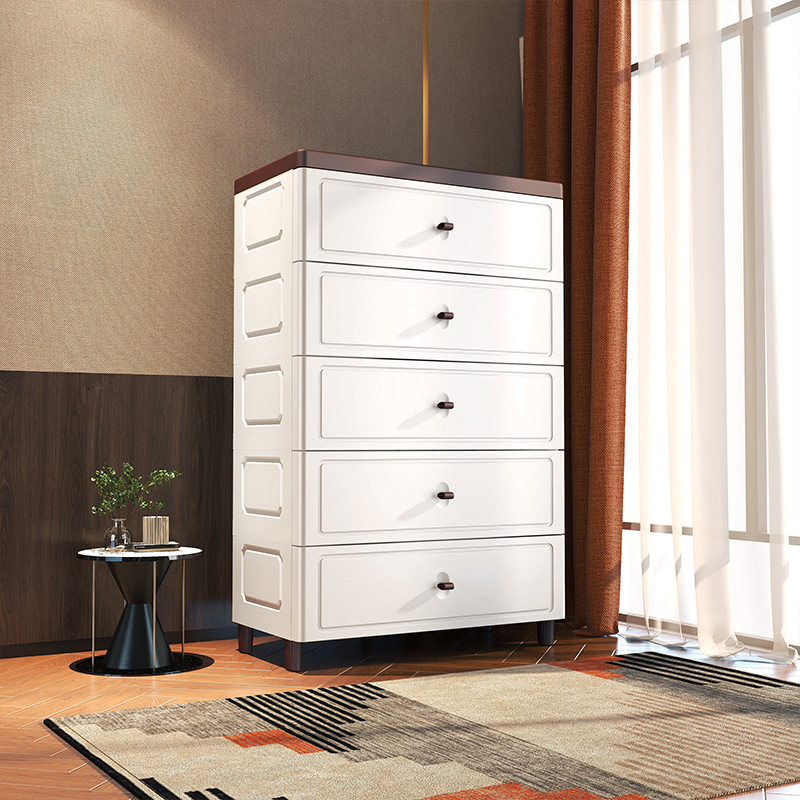 European Style Large Capacity Storage Cabinet Drawer Type Storage Cabinet Children's Wardrobe Bedside Storage Cabinet