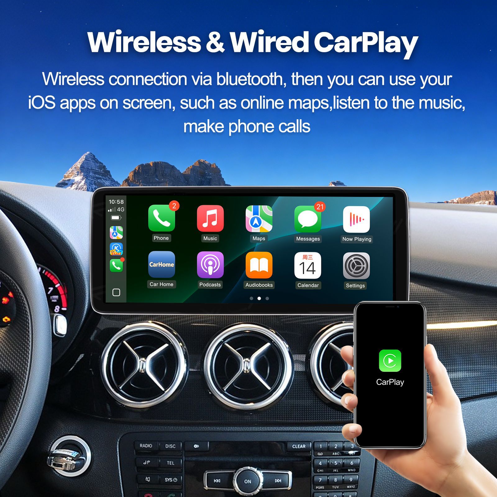 Suitable for Mercedes B-Class 2011-2012 Models, the Linux Screen Replacement Device Is Compatible with Ntg4.0 System Bba