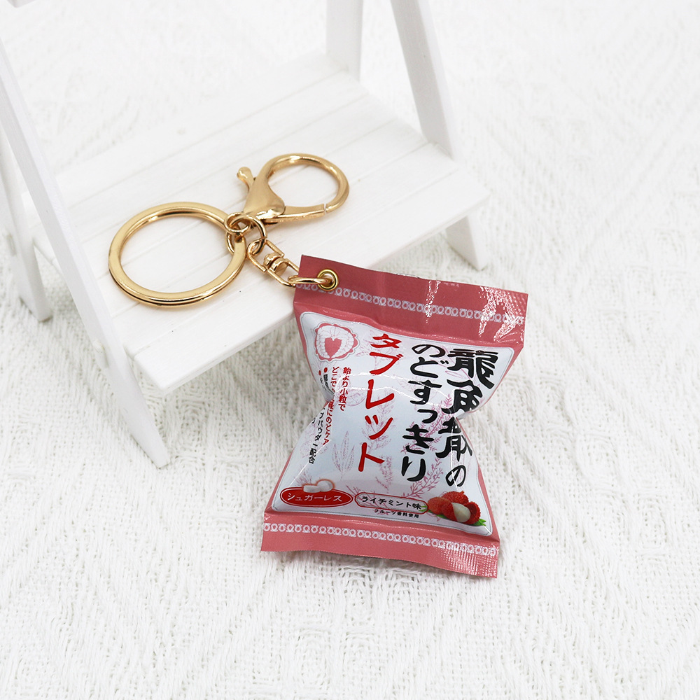 Simulación de comida japonesa para jugar bolsas de bocadillos llavero peru coreano colgante de café blanco campamento más regalos de colgante de fideos