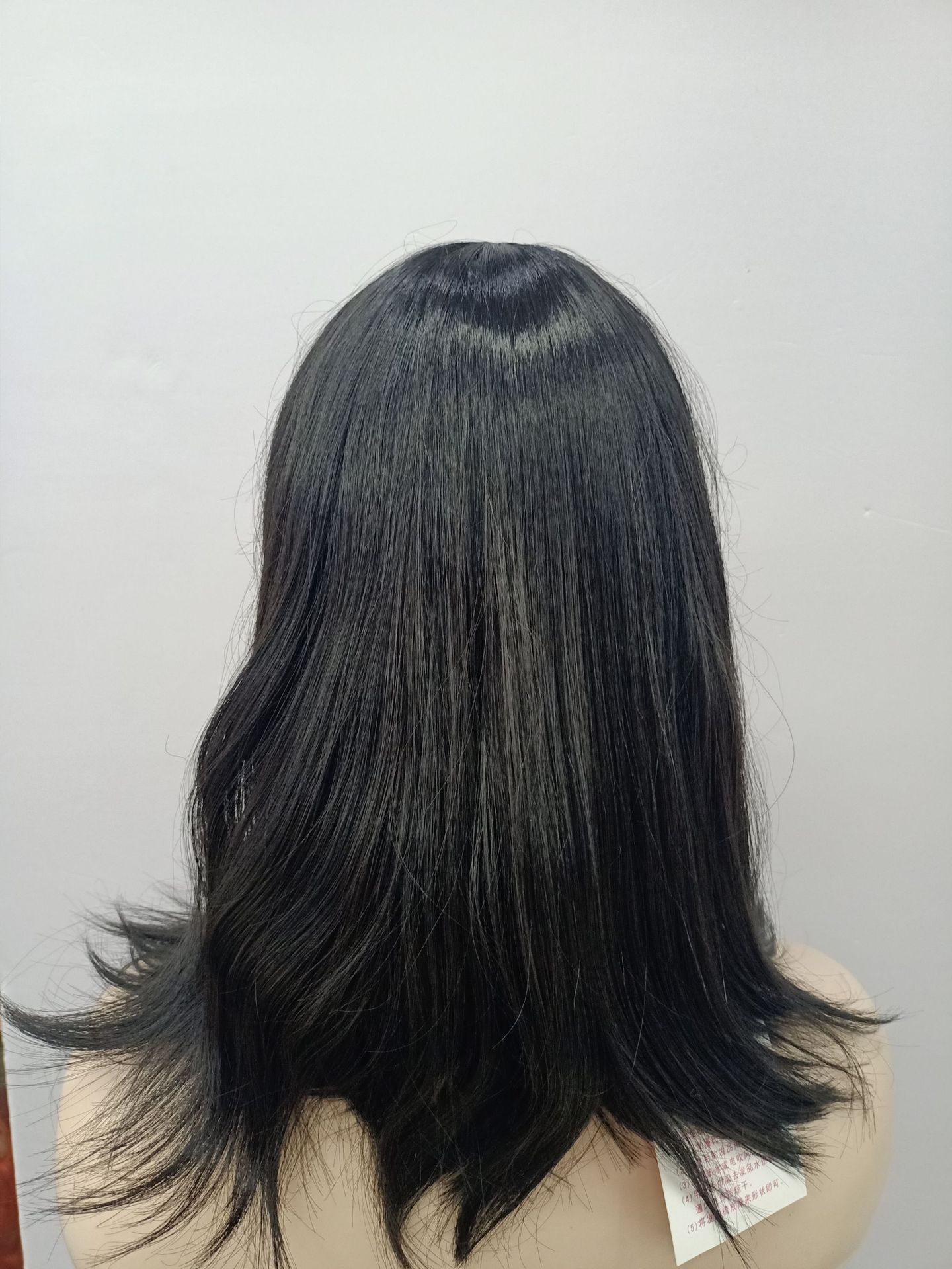 Europa y los Estados Unidos nueva fibra química pelucas de todo el mecanismo de pelucas medianas negras largas