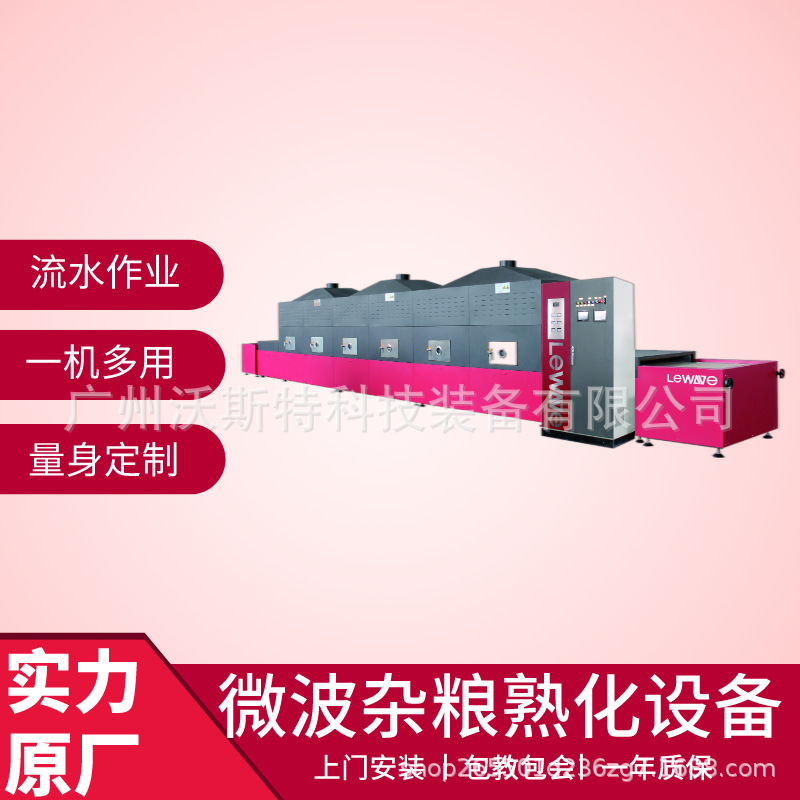 Animal Feed Drying and Dehydration Tunnel Furnace Pet Food Heating Dryer Tofu Cat Litter Microwave Drying Equipment