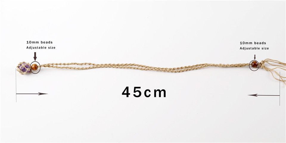1 Piece 45cm Wax Rope Geometric Chain display picture 2
