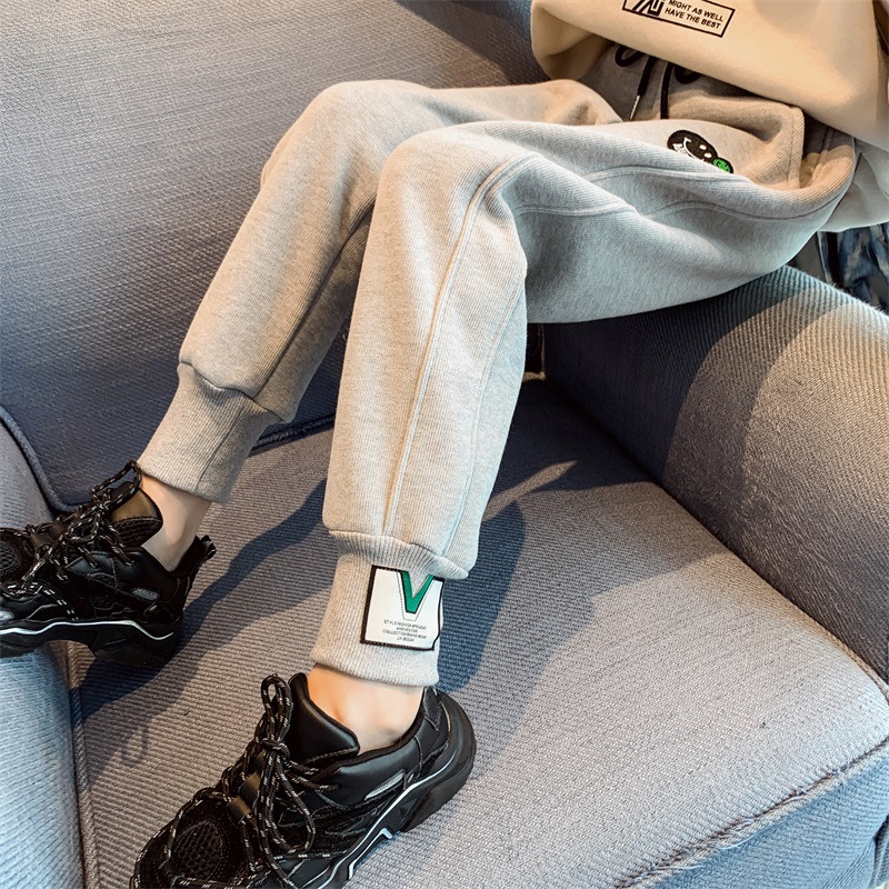 女童裤子春秋外穿薄款哈伦裤中大童卫裤洋气儿童休闲裤宽松运动裤|ms