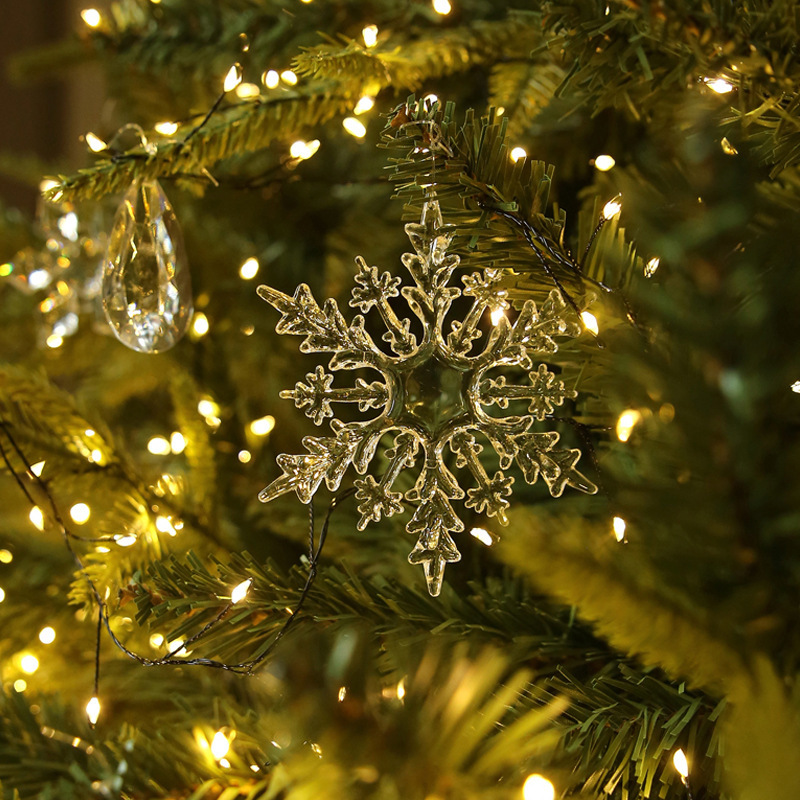 クリスマス装飾品透明アクリル雪氷晶条クリスマスツリーペンダント装飾diy材料バッグセット|undefined