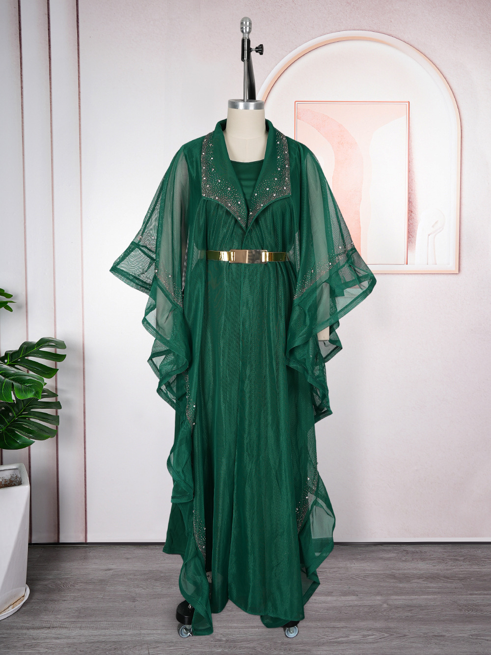 Cross-border Foreign Trade Middle Eastern Muslim Robe Cardigan European And American Dubai Elegant Women's Dress_ecoleips.com