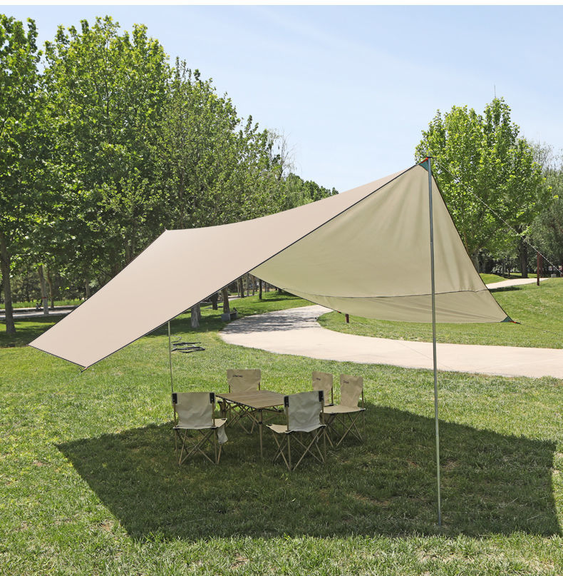 Outdoor canopy tent, thickened sunshade, waterproof, sun-proof, UV-resistant, portable for camping, butterfly-shaped canopy