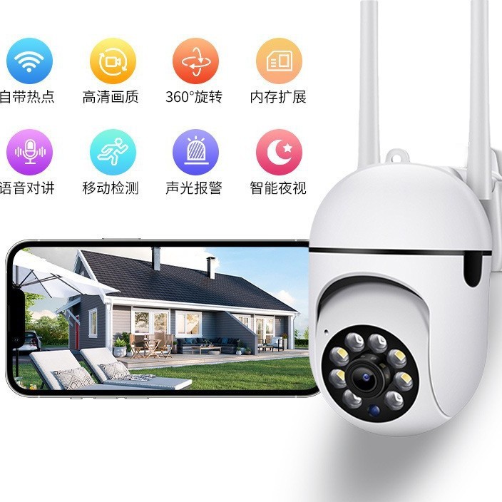 Comercio exterior para A7 Full Color Night Vision HD inalámbrica cámara wifi indoor y exterior monitor de seguridad de intercomunicación bidireccional