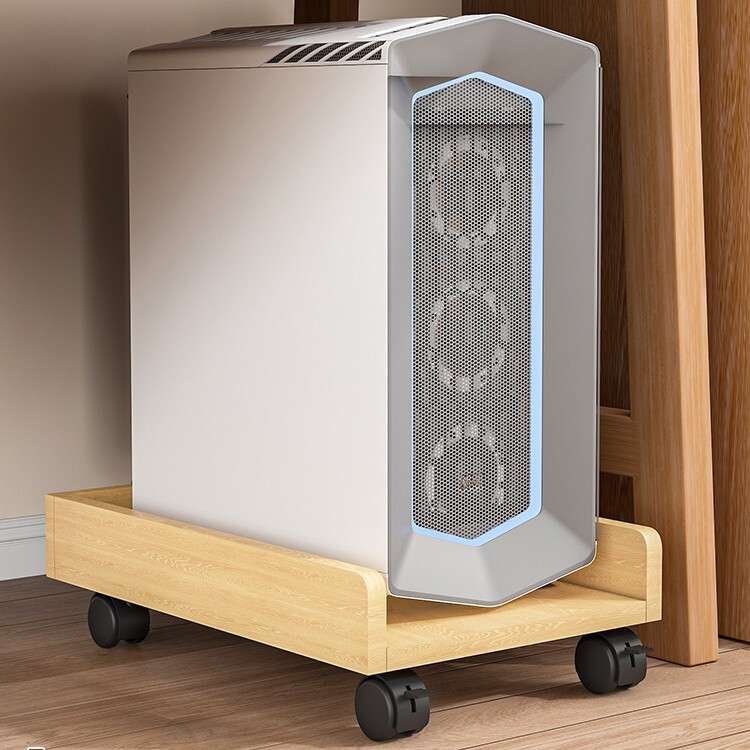 Desktop Computer Host Bracket under the Table Removable Chassis Shelf Pulley Bottom Trolley Storage Rack Wholesale