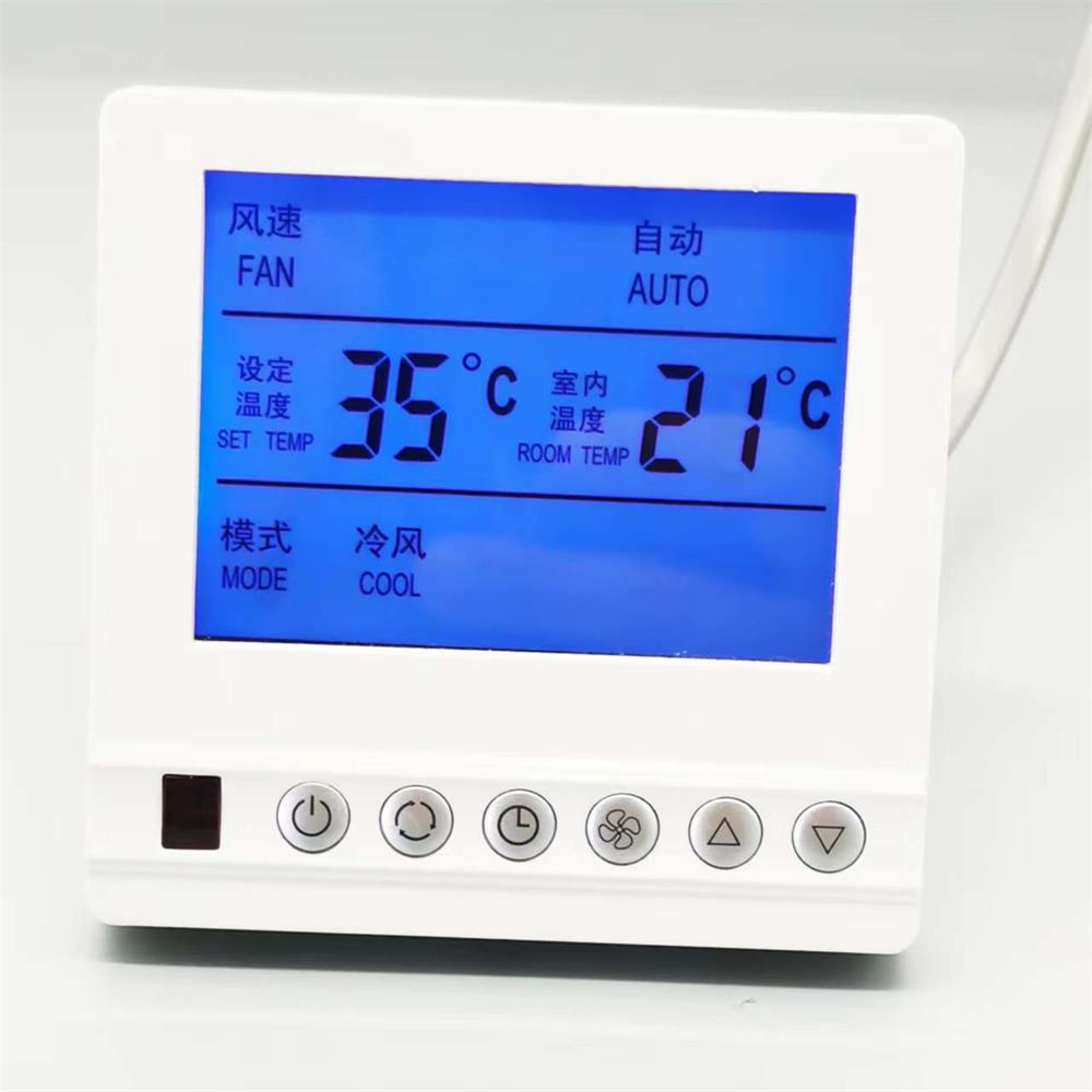 中央空调液晶智能温控面板线控器风机盘管四管制温控器