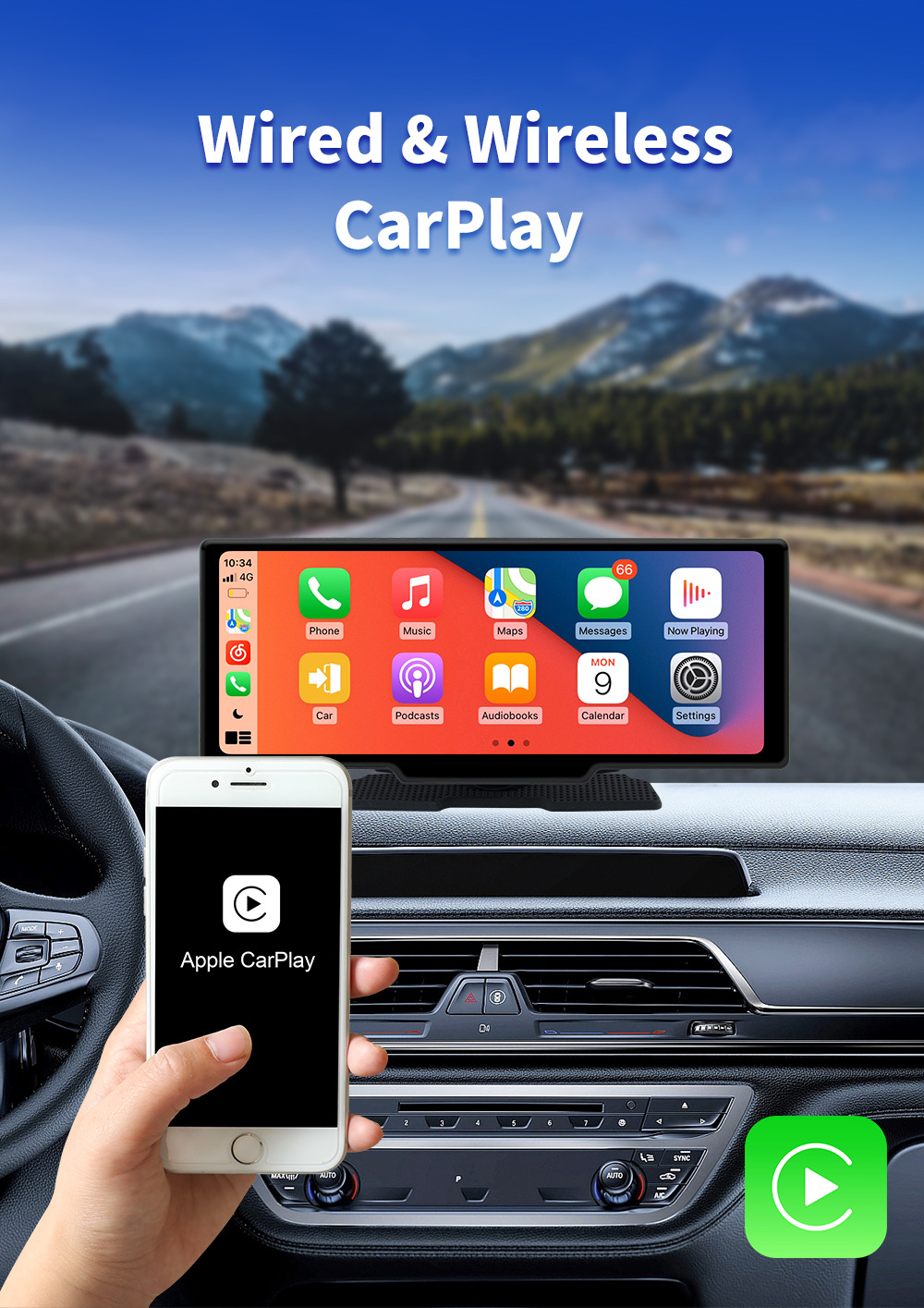 10.26inch Car-Mounted Mp5 Wireless Carplay High-Definition Reversing Camera Bluetooth Radio Ce Certified
