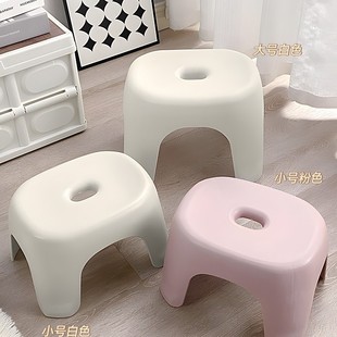 Thickened Small Stool Household Plastic Living Room Bench Chair Children's Bath Bathroom Women's Rental Room Shoes Changing Xu Ping
