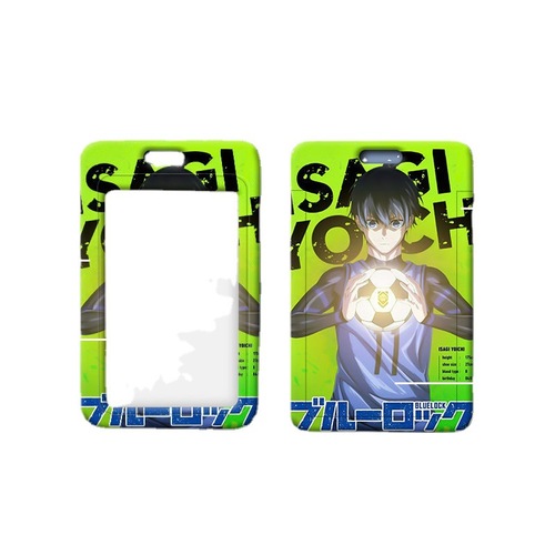 Blue prison card holder wholesale plastic slider student school card meal card name card cartoon work card holder access control