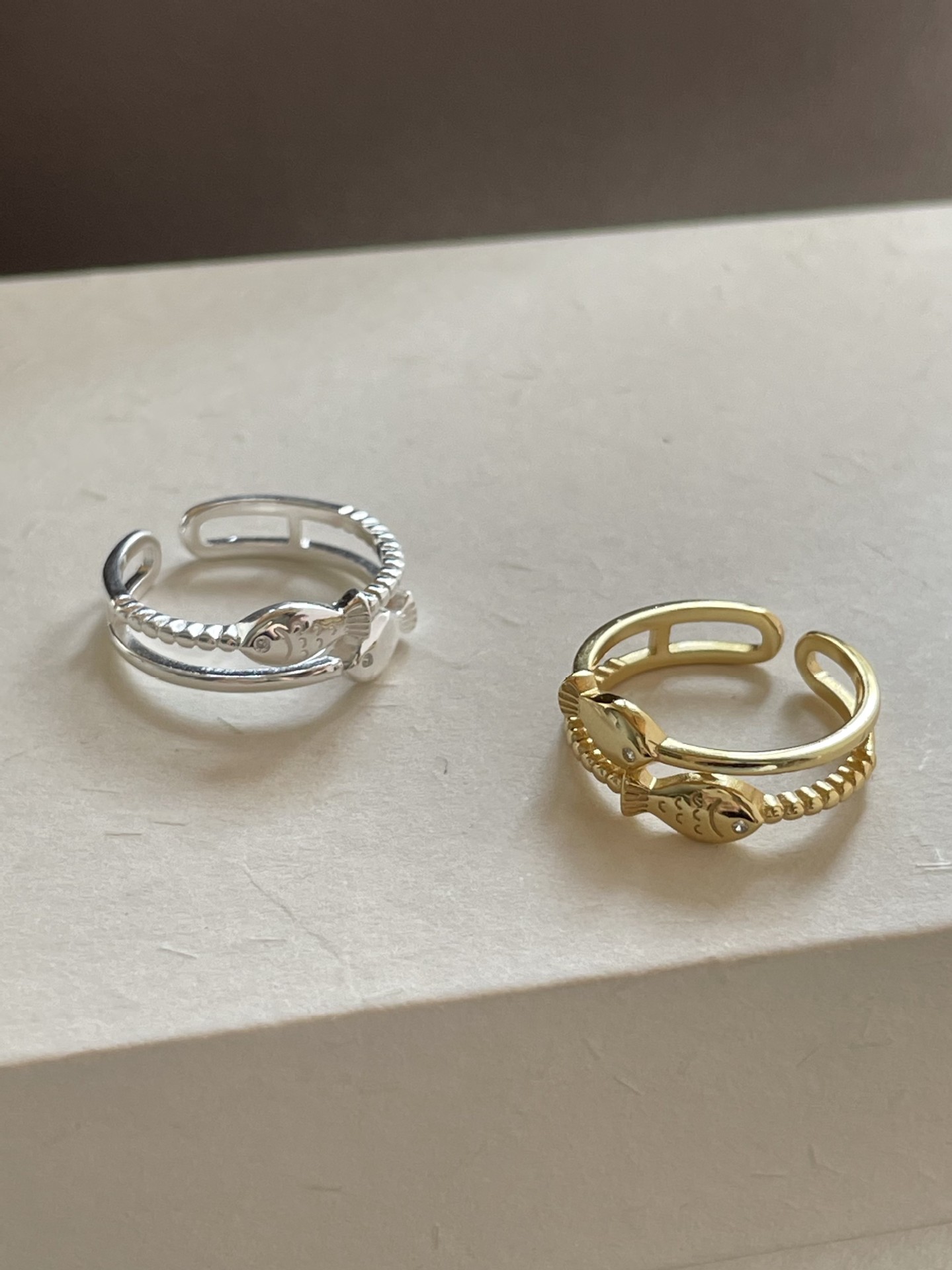 2g Weight Rings Classification Adjustable Ring Size 1 Piece Quantity Daily Occasion 925 Sterling Silver Material Fish Pattern Women's Gender Simple Style Style 925 Sterling Silver Fish Rings 925 Sterling Silver Rings 12
