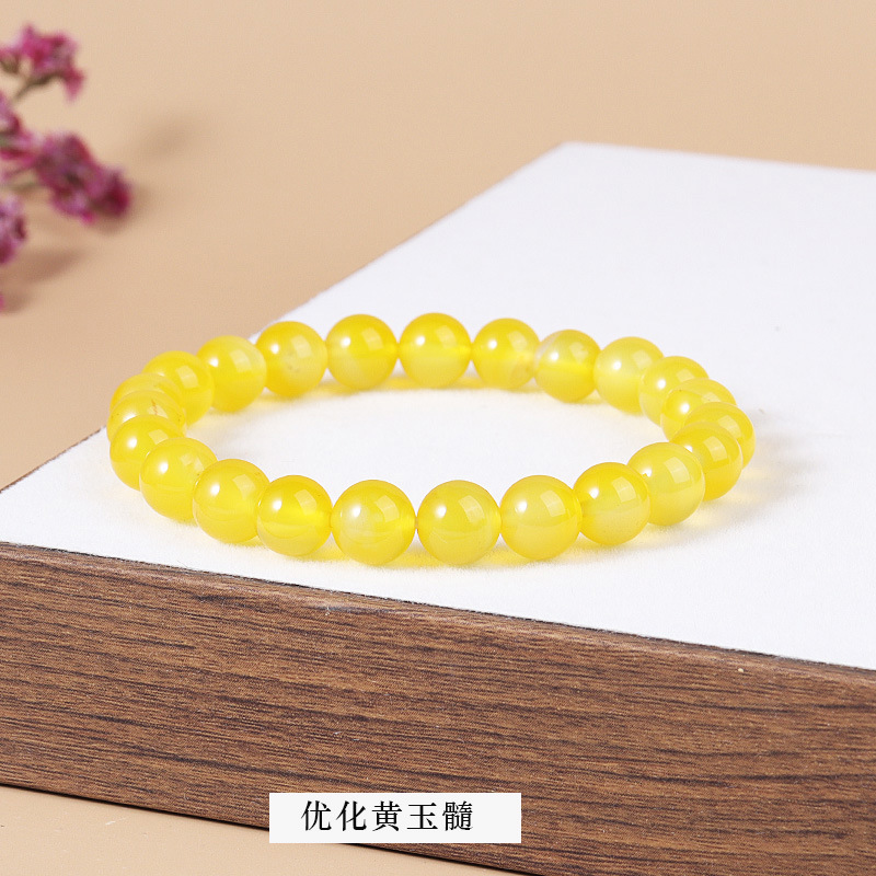 Optimized yellow chalcedony bracelet