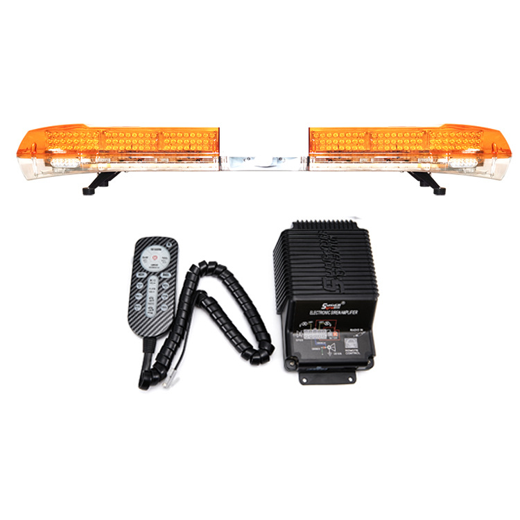 LED warning light long row strobe light 1.7m strobe light 6000B + speaker + recording alarm 220R39