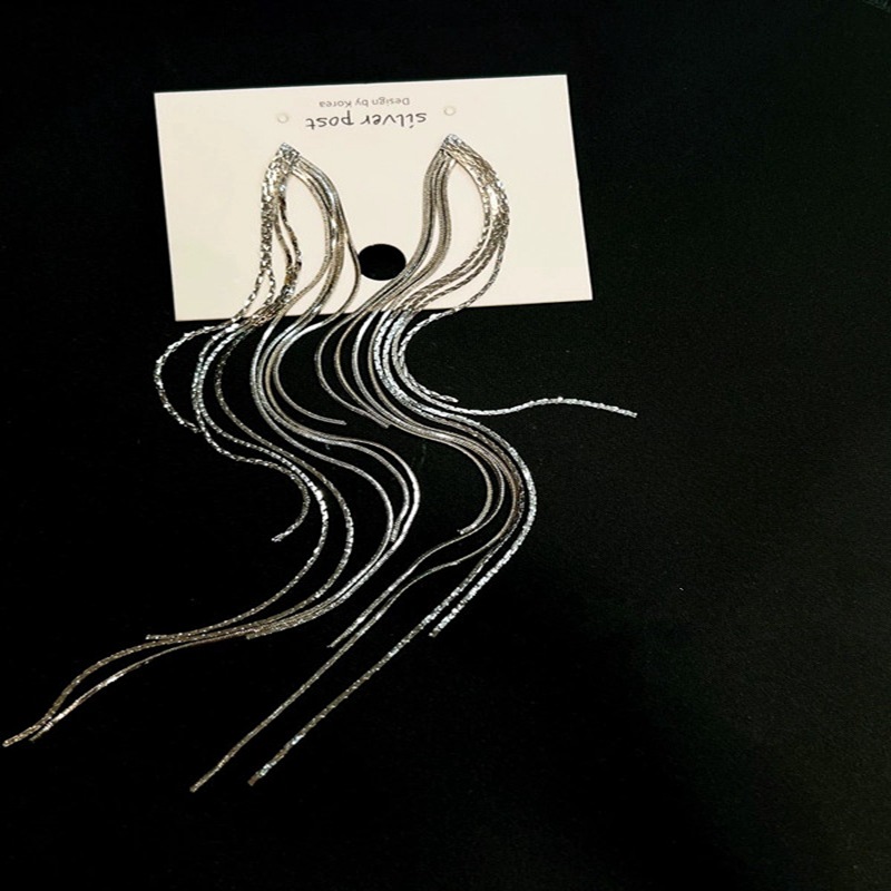 14g Weight Drop Earrings Classification 1 Pair Streetwear Tassel Plating Copper Drop Earrings