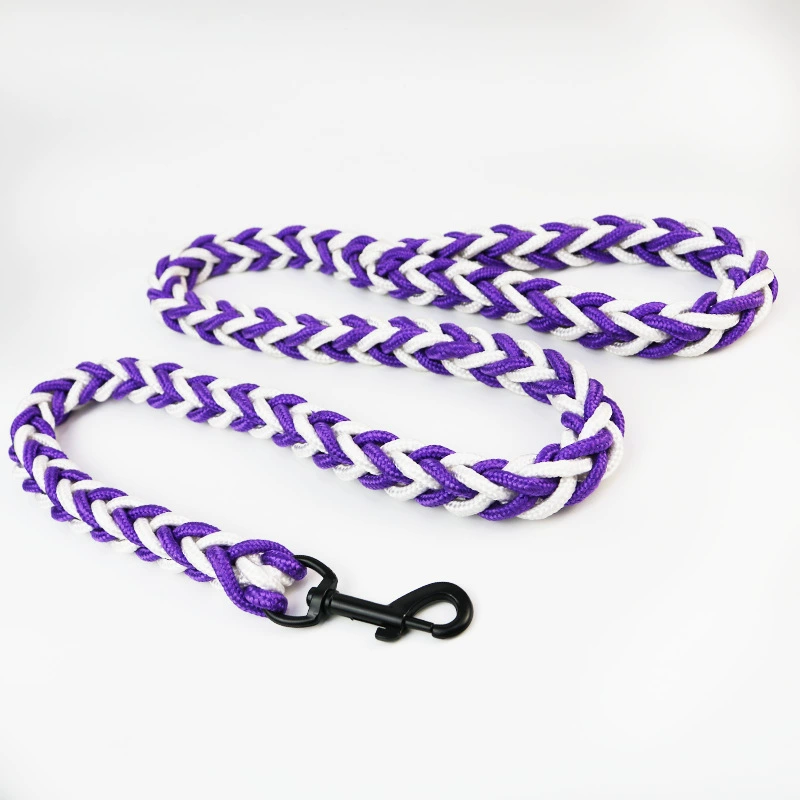 Поводок для собак (JINJIA) 8-нитевой косичка из верёвки, длина 1,3 м × 5 см, прочный для средних и крупных собак