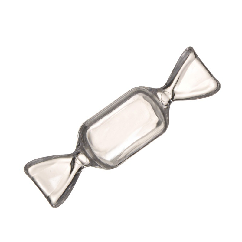 Lindo creativo mini caramelo caja de embalaje uñas lentejuelas joyería caja de almacenamiento cristal barro transparente a prueba de polvo caja de plástico