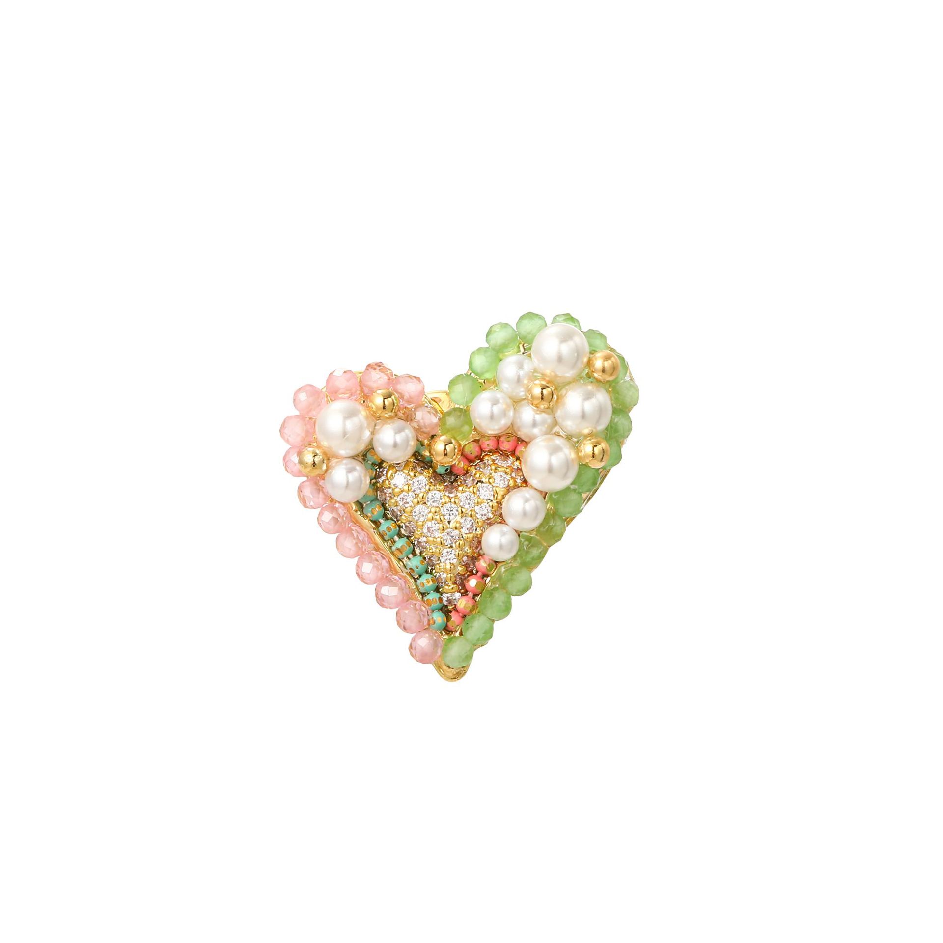 Dulce Forma De Corazón Cobre Mujeres Broches display picture 12