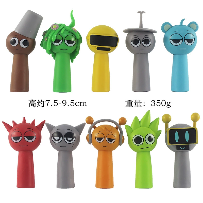 Box, minifigure, doll, action game, for import, 5-7.5cm
