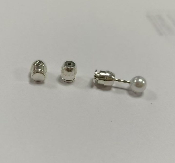 Copper material/non-porous flat bullet ear plugs/silver