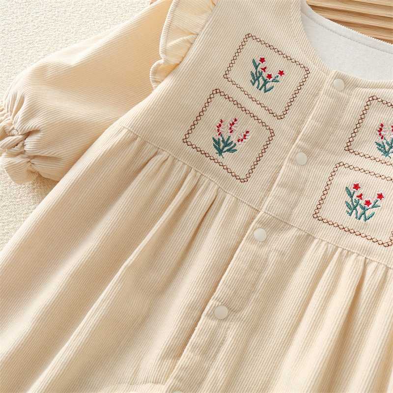 ベビー服2024新作春秋系刺繍長袖ベビー赤ちゃん寝袋ベビーロンパース|undefined