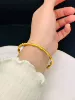 【4028】 Bamboo bracelet golden color