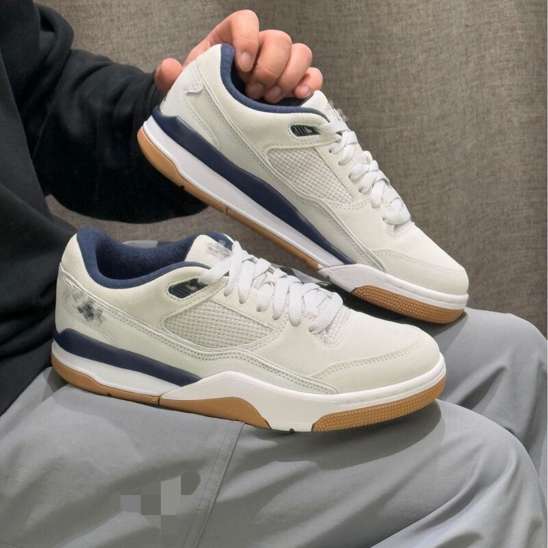 Original Aj Flight Collaboration Low-Top Men's Retro Campus Wear-Resistant Basketball Shoes Casual Versatile Women's Sneakers