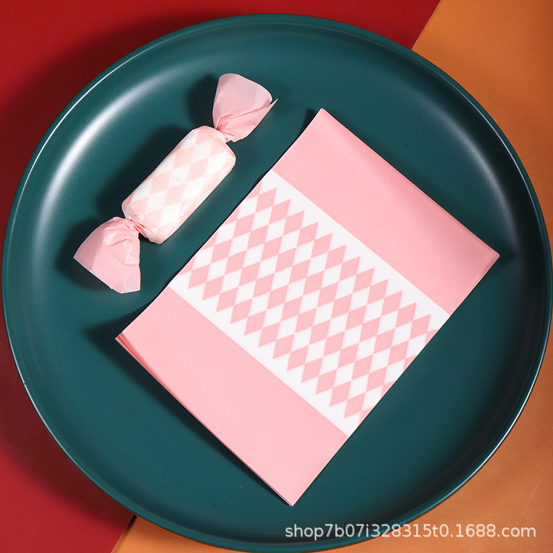 Papel de embalaje de papel de turrón embalaje de papel de caramelo embalaje de papel de turrón papel de caramelo de arroz glutinoso 100 piezas