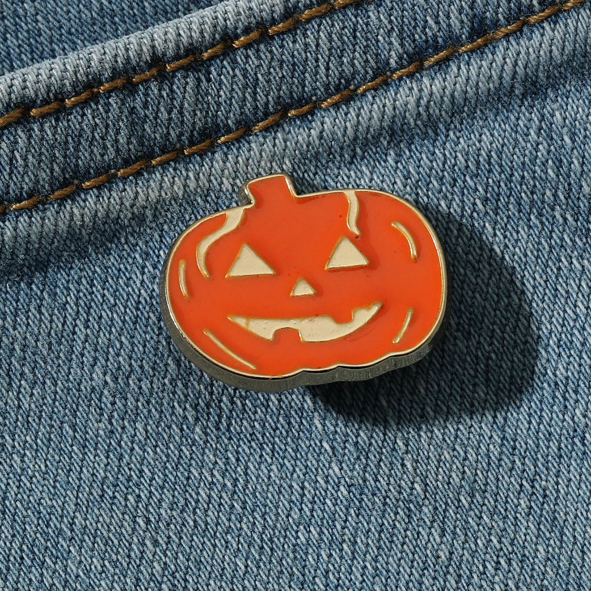 Fashion Pumpkin Alloy Stoving Varnish Unisex Brooches display picture 1