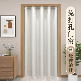 免打孔门帘防风防寒加厚门帘遮挡帘冬天卧室遮光门帘冬天保暖移动-阿里巴巴