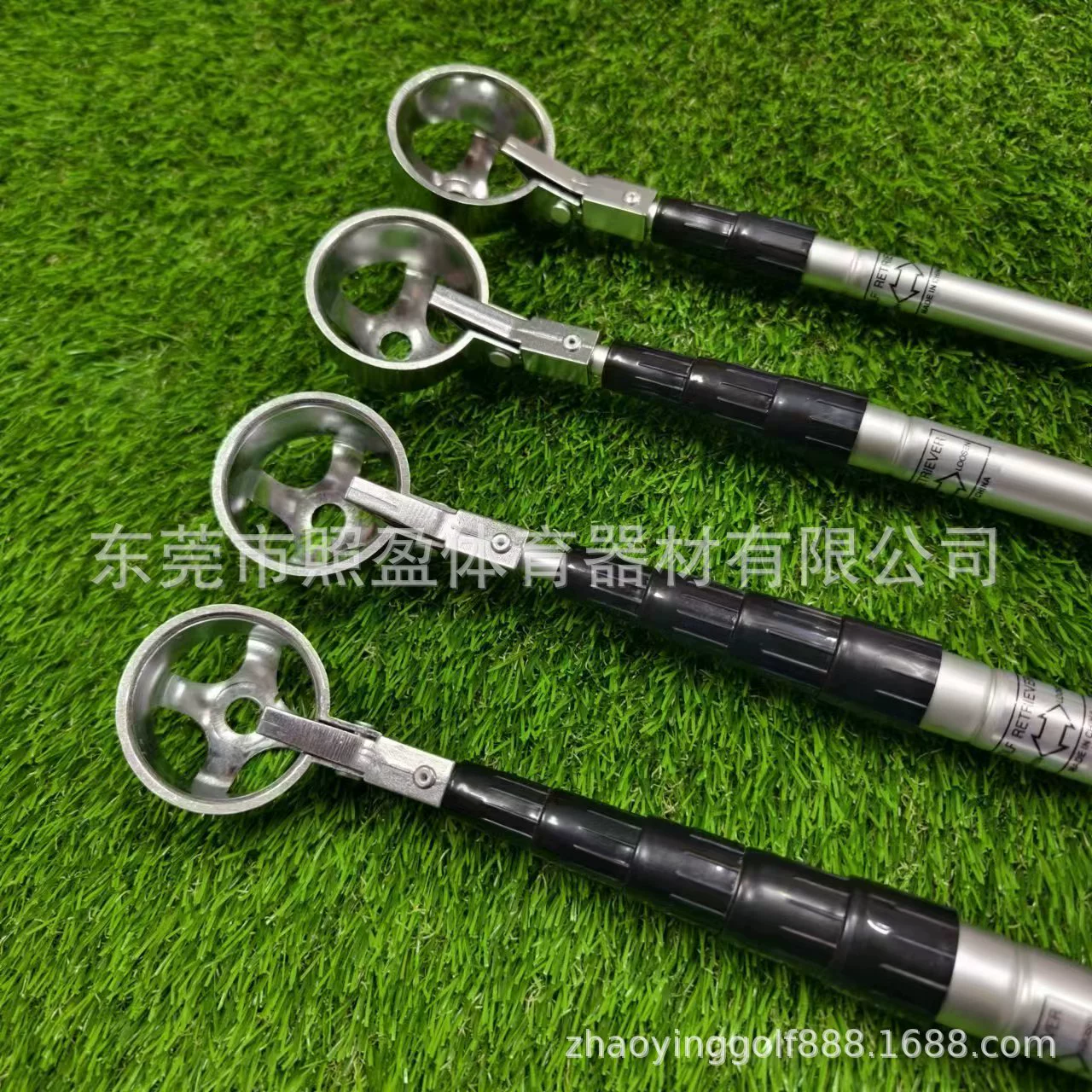 Уловитель мячей для гольфа Клуб для сбора мячей Принадлежности для гольфа Аксессуары для гольфа 3-секционное 9-футовое устройство для сбора мячей из алюминиевого сплава