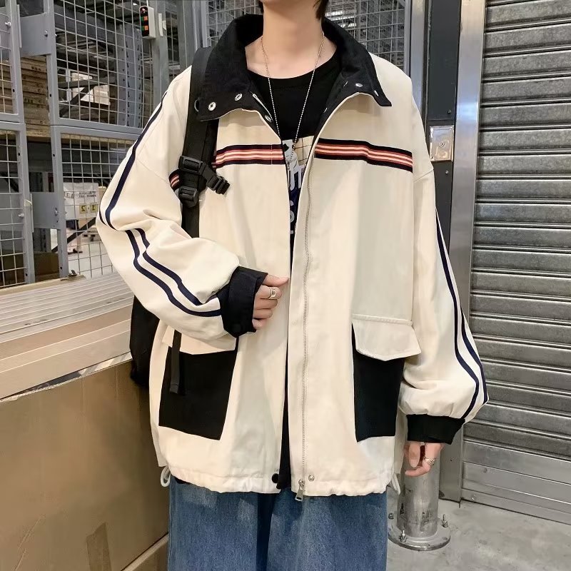 가을 의류 학생 의류 올 매치 INS 재킷 가을 캐주얼 남성 의류 남성 봄 가을 패션 커플 일본 자켓