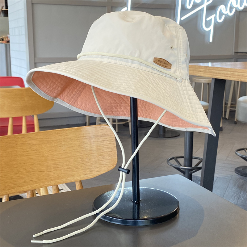 Sombrero de pescador simple de color sólido para mujeres primavera y verano viajes al aire libre ocio sombrero de vacaciones sombrero de sol hombre sombrero de montaña