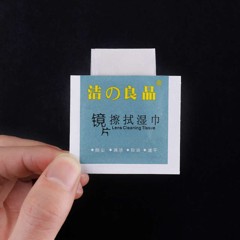 Toallitas desechables para lentes 100 piezas limpiar gafas pantalla del teléfono móvil pantalla de la computadora alcohol Toalla de algodón