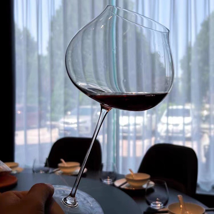 Tazas de vino tinto ultra delgadas, tazas de champán hechas a mano, nuevas experiencias de degustación de vino, Borgoña