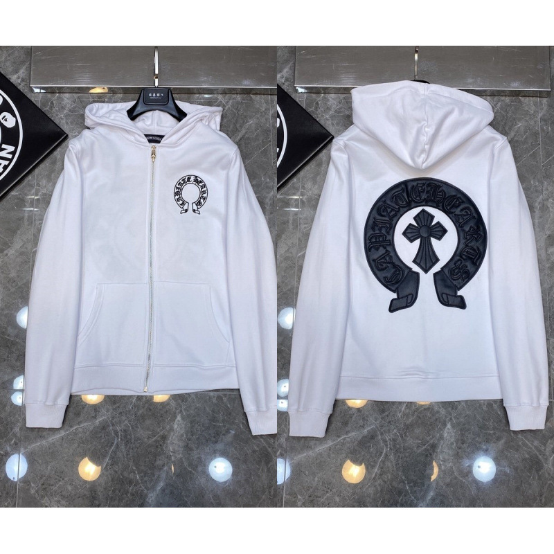 Chrome Heart Hoodie 克罗伈十字架连帽卫衣跨境宽松男女拉链帽衫|undefined