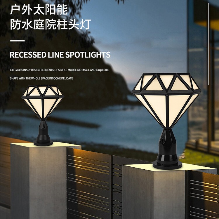 High-End Durable Solar-Powered Outdoor Pillar Overhead Light Waterproof Villa Courtyard Lighting Landscape Decorative Wall Light High-End Durable Solar-Powered Outdoor Pillar Overhead Light Waterproof Villa Courtyard Lighting Landscape Decorative Wall Light