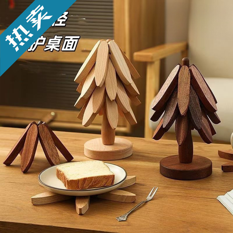 实木隔热垫餐垫防烫垫竹制简约家用耐高温桌垫锅垫杯垫砂锅垫感无