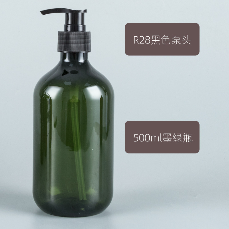 En stock al por mayor 300ml 500ml Champú gel de ducha Boston sub-botella de plástico para mascotas botella de loción
