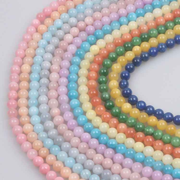 Round beads jade по стилю 周连发, Amazon, 12 цветов, сделай сам