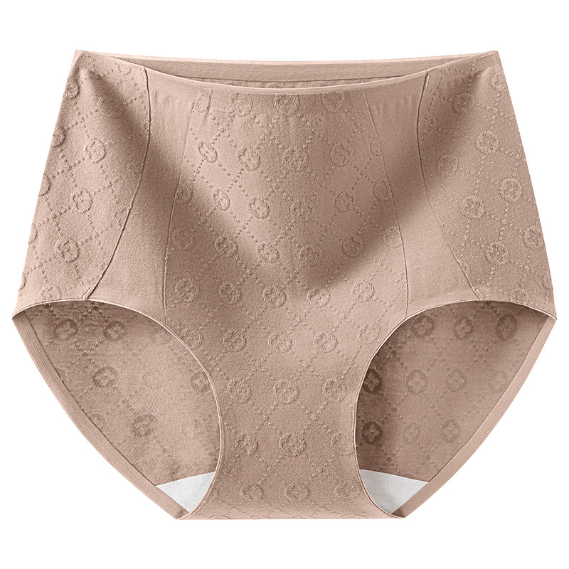Cintura alta algodón puro femenino entrepierna antibacteriana 2024 nuevo estilo sin costuras abdomen agradable para la piel transpirable ropa interior de gran tamaño para mujer entrepierna larga image 8
